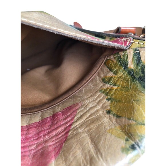 PATRICIA NASH Floral Flap Leather Crossbody Bag Purse - Picture 7 of 16